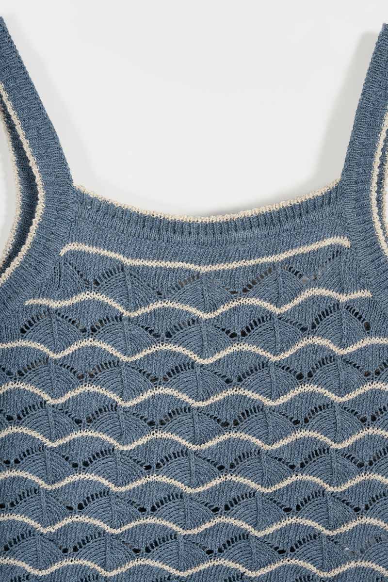 Tank Top Donna Cotone in Maglia Perla - Rifò