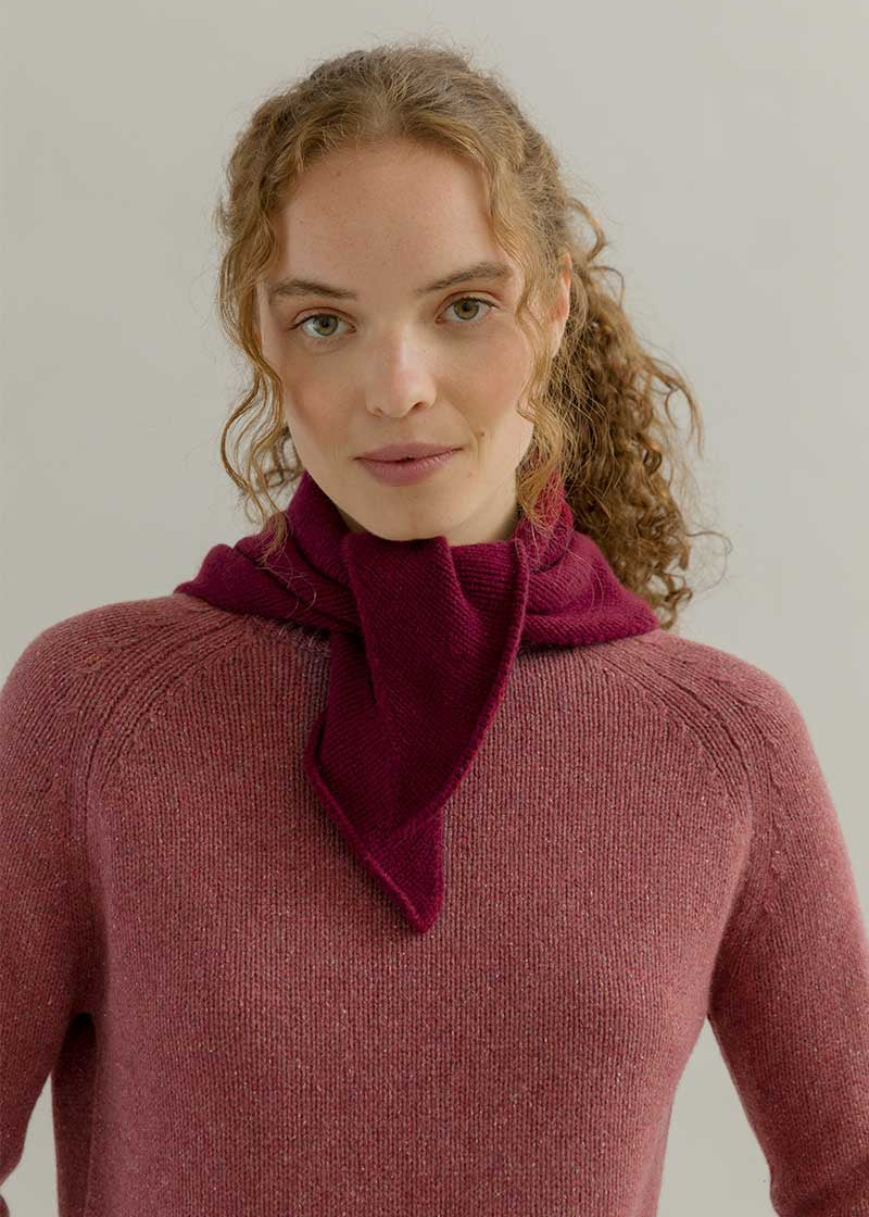 Sciarpa Triangolare Bandana Cashmere Masha - Rifò Lab Moda circolare made in Italy