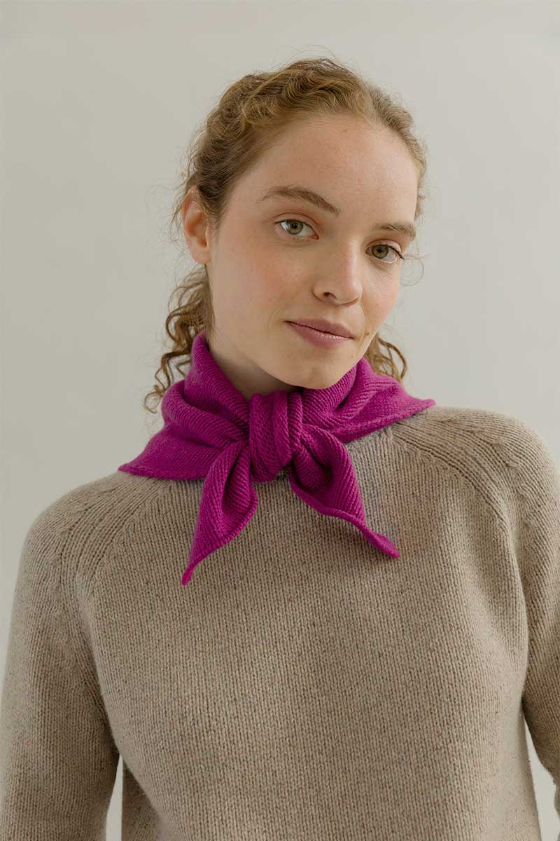 Sciarpa Triangolare Bandana Cashmere Masha - Rifò Lab Moda circolare made in Italy