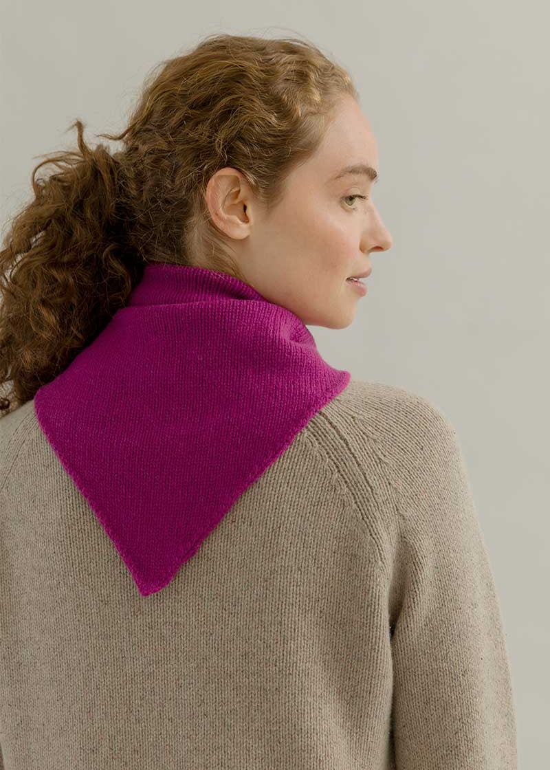 Sciarpa Triangolare Bandana Cashmere Masha - Rifò Lab Moda circolare made in Italy