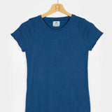 Blu Mare | Tshirt costina cotone rigenerato