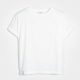 T-Shirt Donna Cotone Rigenerato Cris Bianco