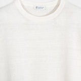 T-Shirt Lino Riciclato Donna Febe Bianco Burro  - Rifò Lab Moda circolare made in Italy