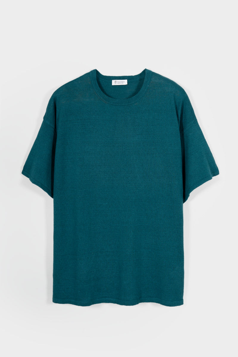 T-shirt in Maglia Donna Lino Riciclato Febe - Rifò Lab Moda circolare made in Italy