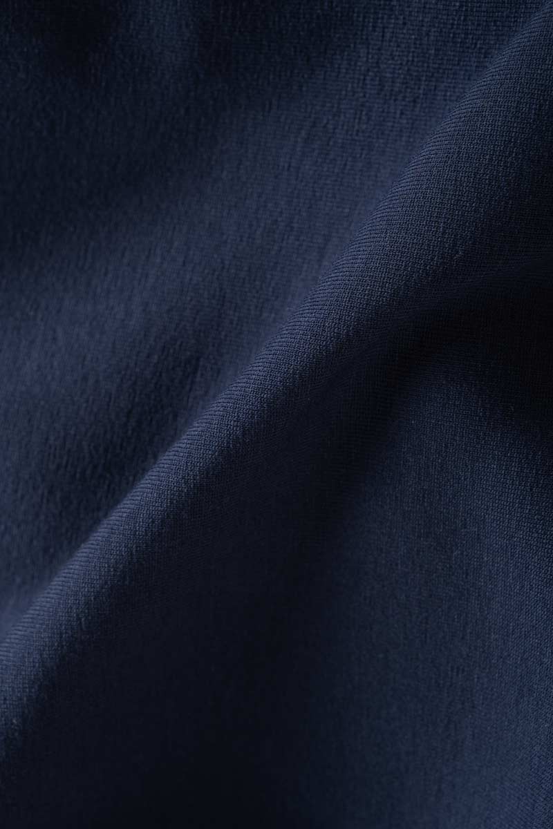 Top Spalle Scoperte Scollo Bardot Viscosa Blu Rosalia - Rifò Lab Moda circolare made in Italy