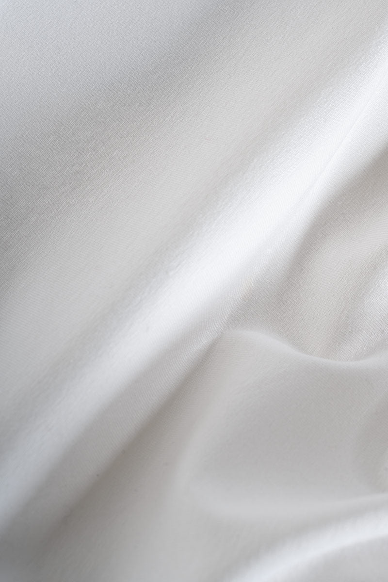 Top Spalle Scoperte Donna Viscosa Bianco Rosalia - Rifò Lab Moda circolare made in Italy