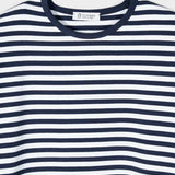 Maglietta a Righe T shirt Oversize Donna Viscosa Sienna - Rifò Lab Moda circolare made in Italy