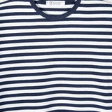 T-shirt a Righe Uomo Viscosa Tancredi - Maglietta a Righe Bianche e Blu