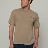 Beige Sabbia | T-shirt Lino Riciclato Uomo Matteo