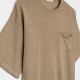 Beige Sabbia | T-shirt Lino Riciclato Uomo Matteo