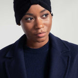 Turbante Donna Cashmere Rigenerato Amira Nero