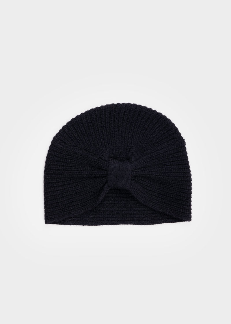 Turbante Donna Cashmere Rigenerato Amira Nero