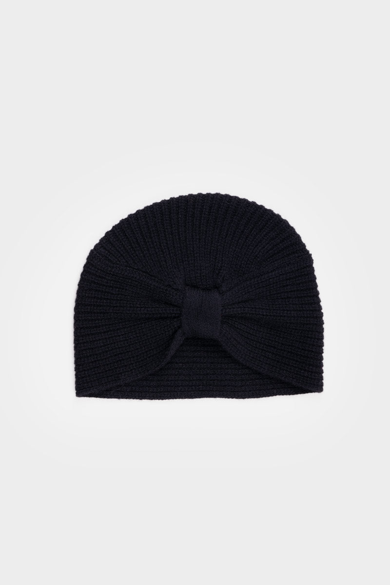 Turbante Donna Cashmere Rigenerato Amira Nero