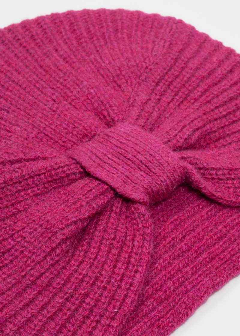 Turbante Donna Cashmere Rigenerato Amira Rosa Ciclamino