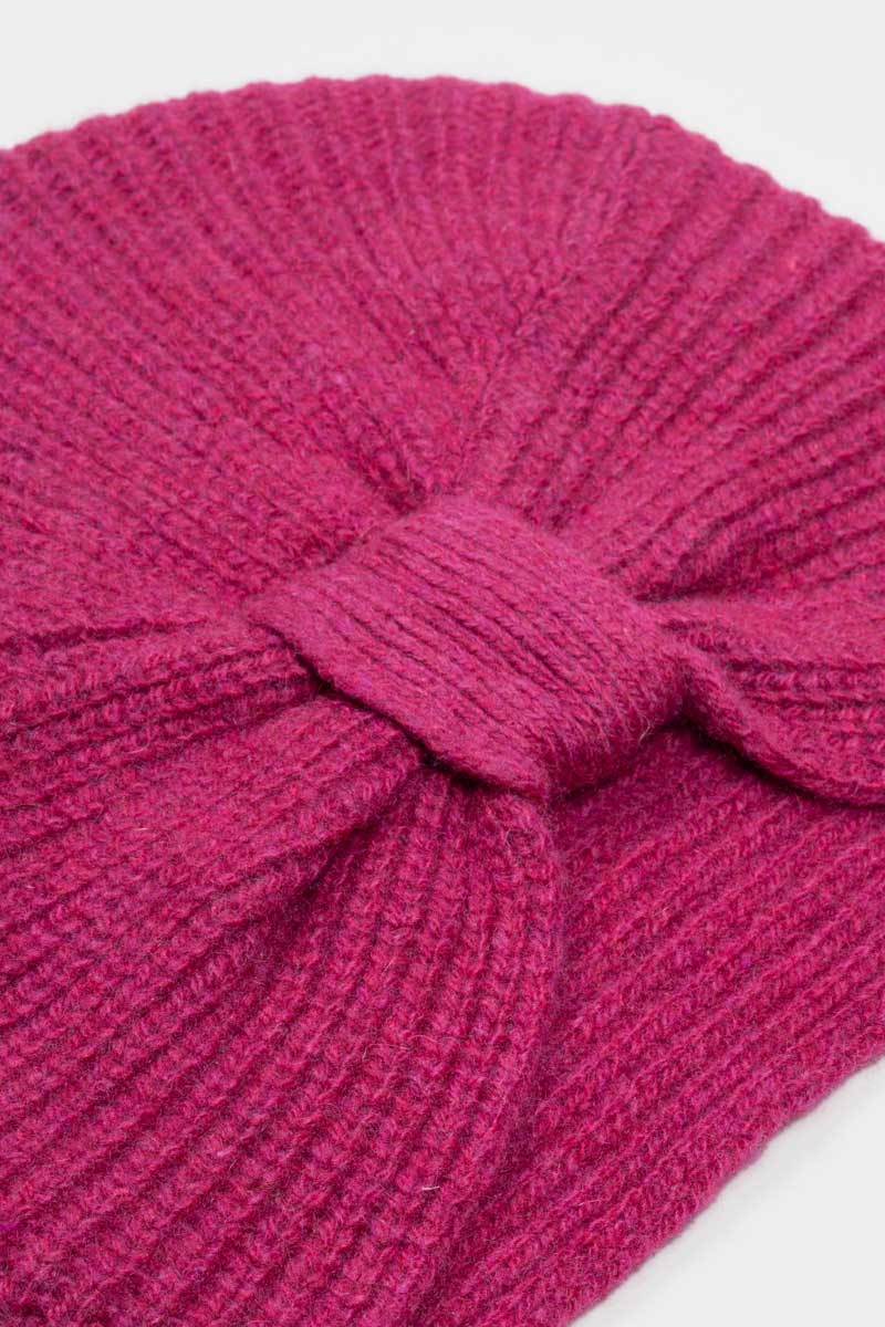 Turbante Donna Cashmere Rigenerato Amira Rosa Ciclamino