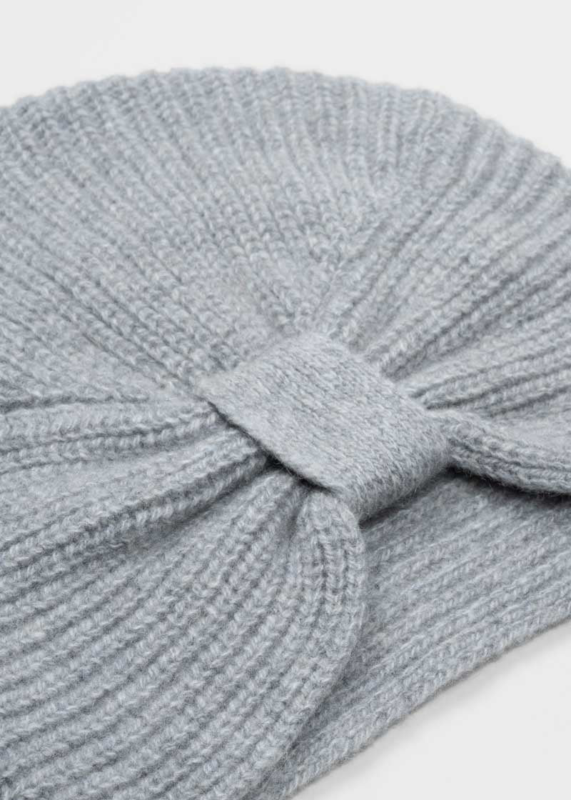 Turbante Donna Cashmere Rigenerato Amira Grigio