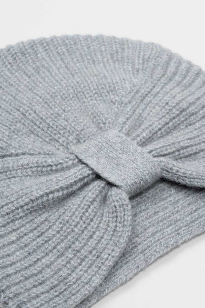 Turbante Donna Cashmere Rigenerato Amira Grigio