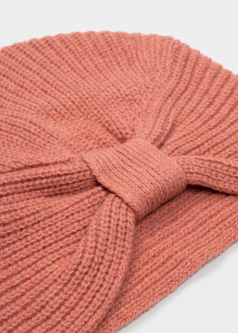 Turbante Donna Cashmere Rigenerato Amira Rosa Pompelmo