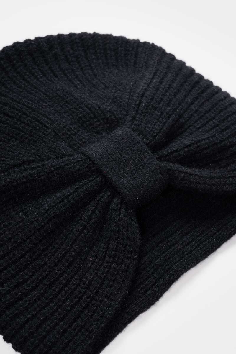 Turbante Donna Cashmere Rigenerato Amira Nero