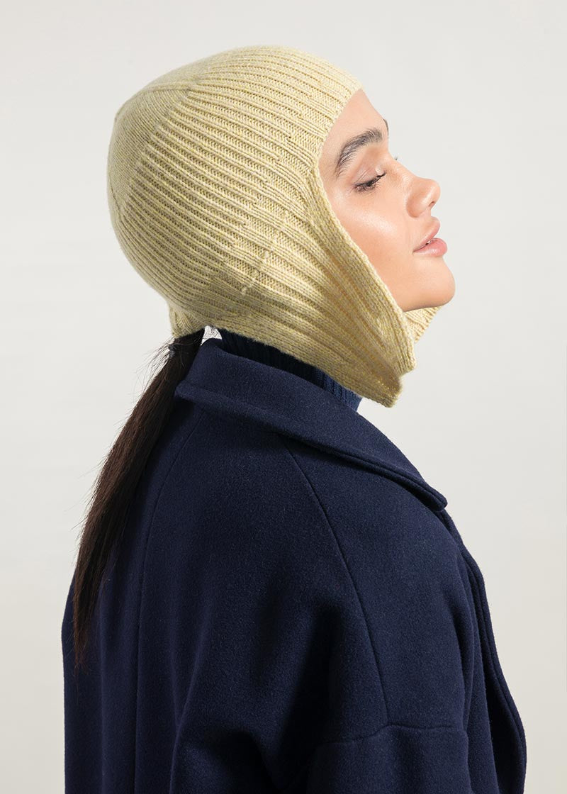 Mouline Beige Frolla | Cappello Aviatore Cashmere Rigenerato Elia