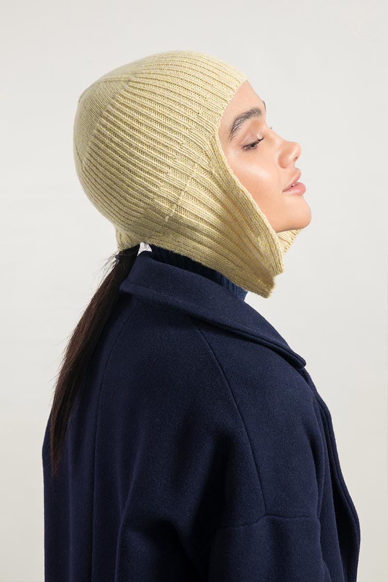 Mouline Beige Frolla | Cappello Aviatore Cashmere Rigenerato Elia