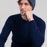 Cappello Cashmere Rigenerato Galileo Blu