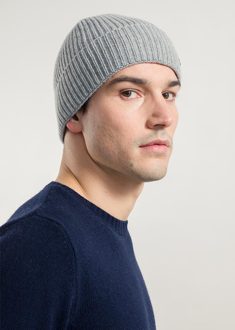 Grigio Calce | Cappello cashmere rigenerato