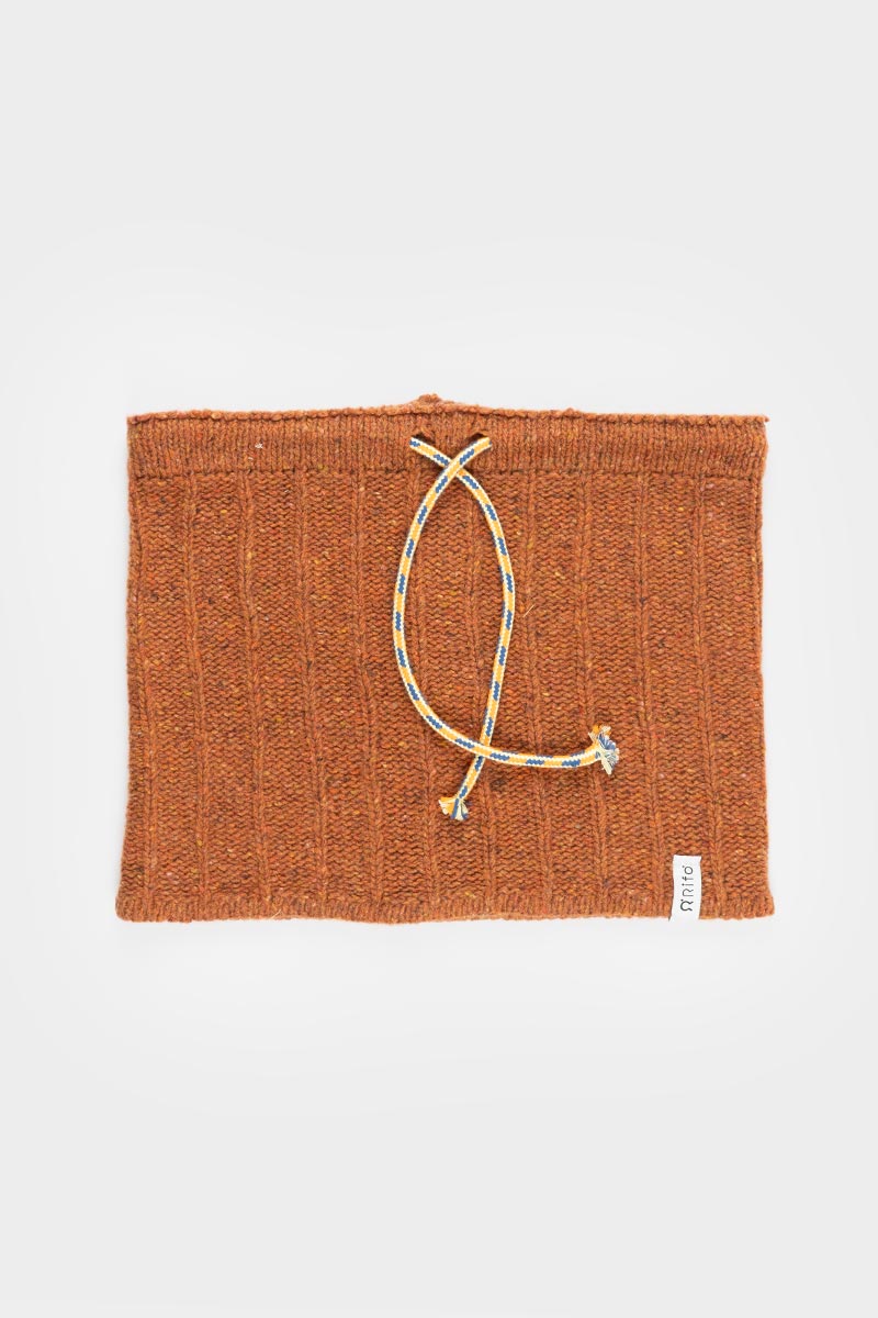 Arancio Ruggine | Scaldacollo Cashmere Rigenerato Alvise