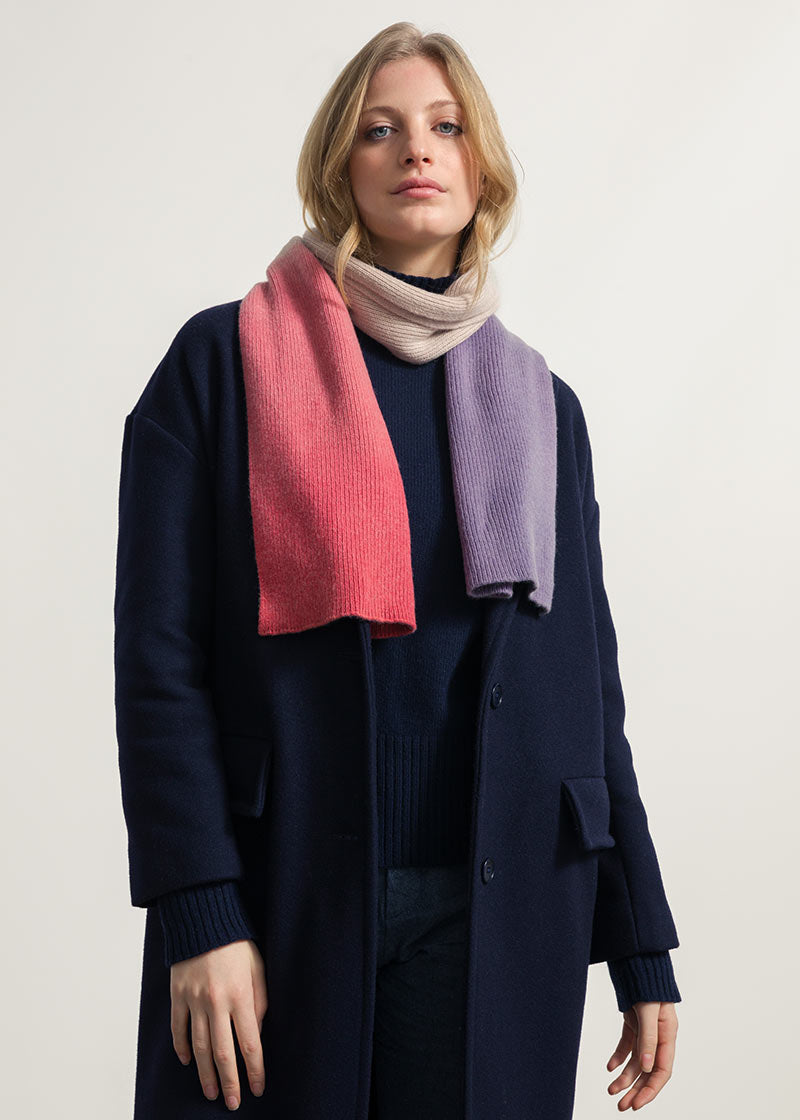 Rosa-Violet | Sciarpa Cashmere Rigenerato Fenice