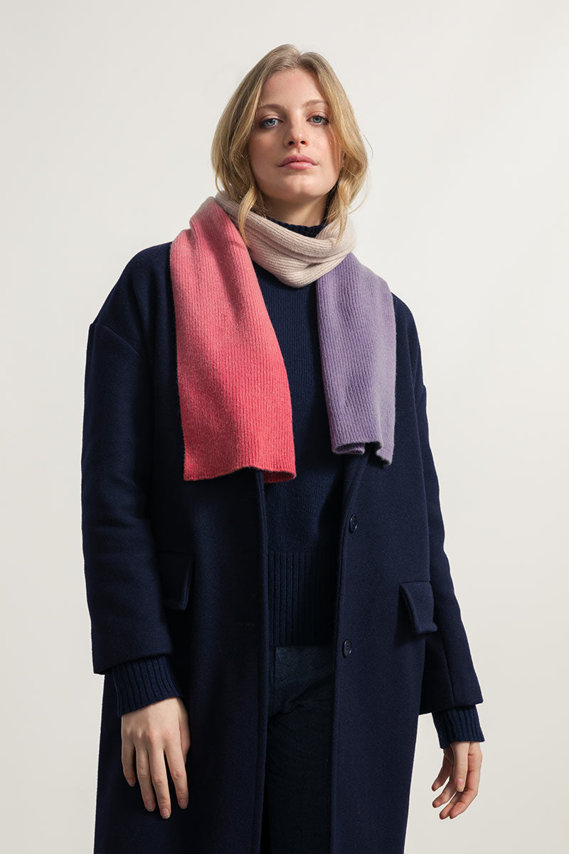 Rosa-Violet | Sciarpa Cashmere Rigenerato Fenice