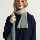 Grigio-Verde | Sciarpa Cashmere Rigenerato Fenice