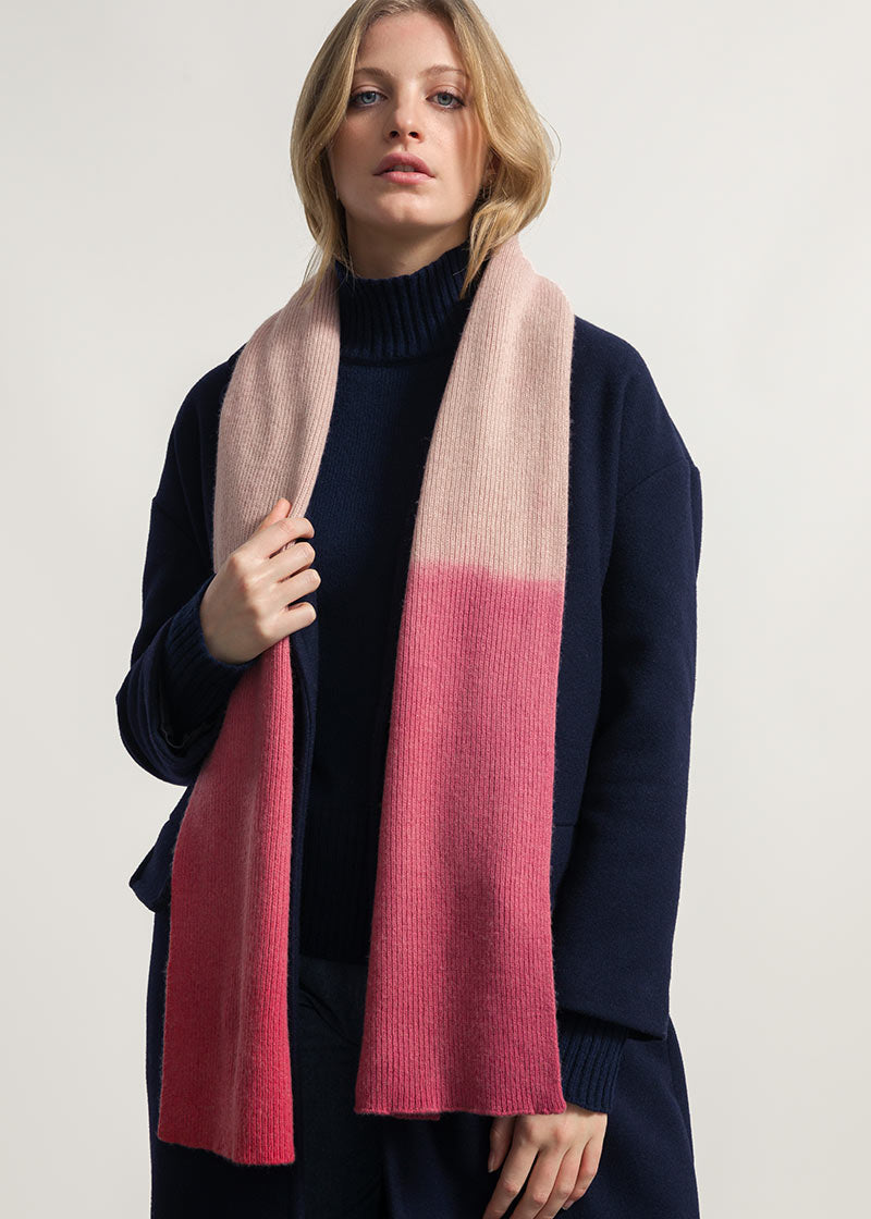 Malva-Corallo | Sciarpa Cashmere Rigenerato Fenice