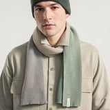 Grigio-Verde | Sciarpa Cashmere Rigenerato Fenice