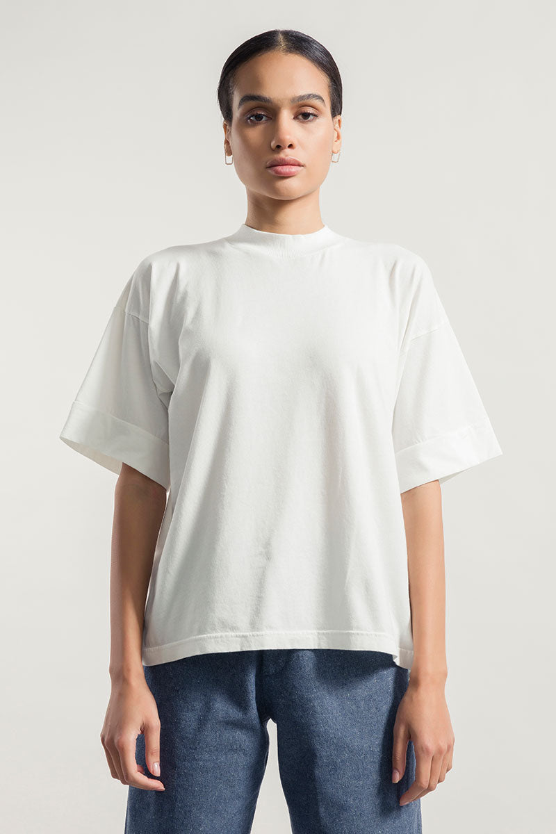 Bianco Latte | T-Shirt Unisex Cotone Rigenerato Nana