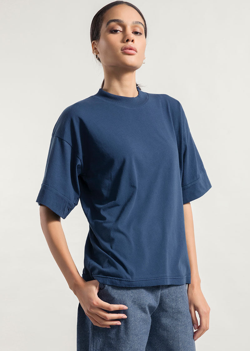 Blu Balena | T-Shirt Unisex Cotone Rigenerato Nana