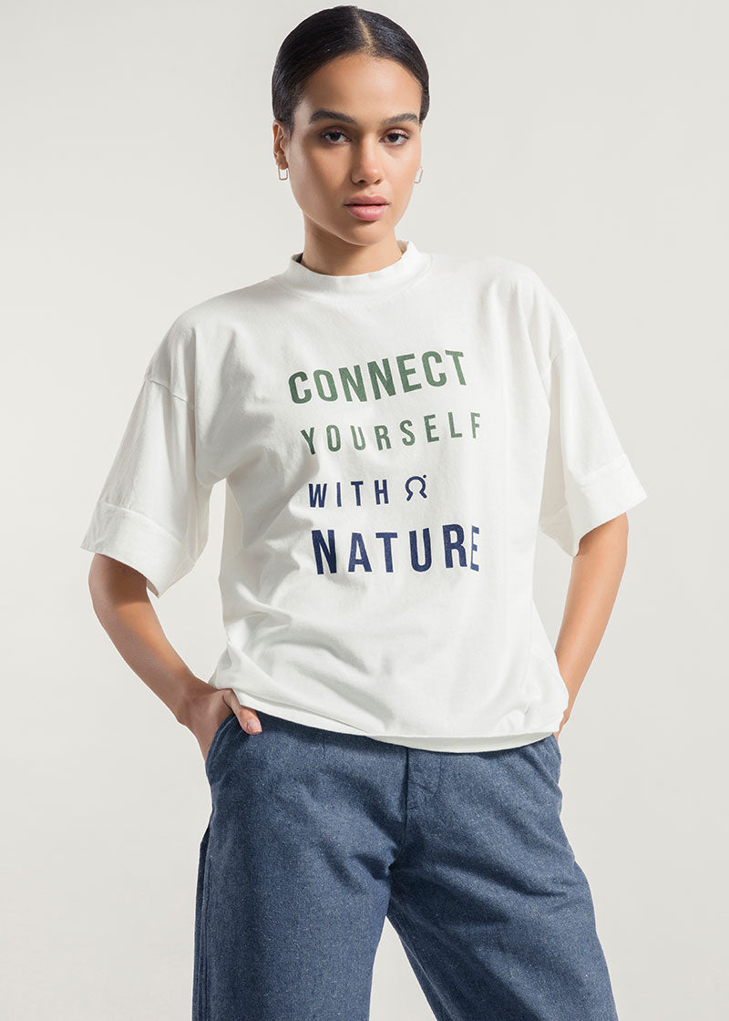 Blu Balena | T-Shirt Unisex Cotone Rigenerato Nature