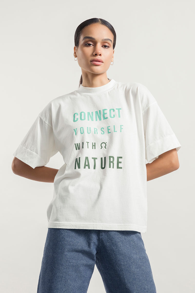  T-Shirt Unisex Cotone Rigenerato Nature