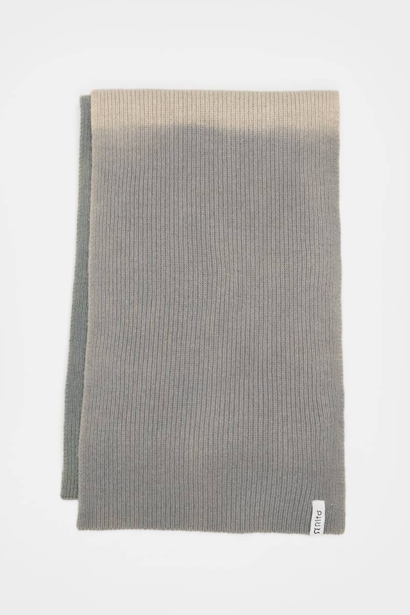 Grigio-Verde | Sciarpa Cashmere Rigenerato Fenice