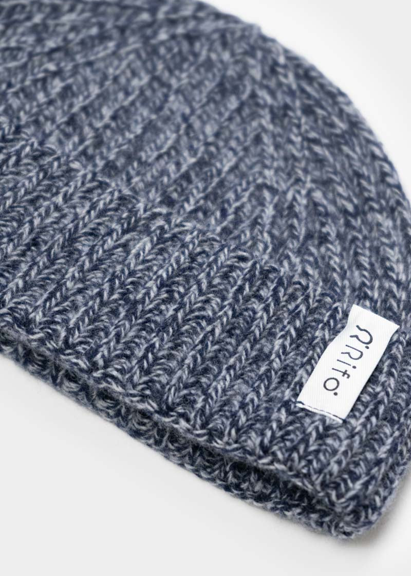 Mouline Blu Gorgonzola | Cappellino fisherman cashmere rigenerato