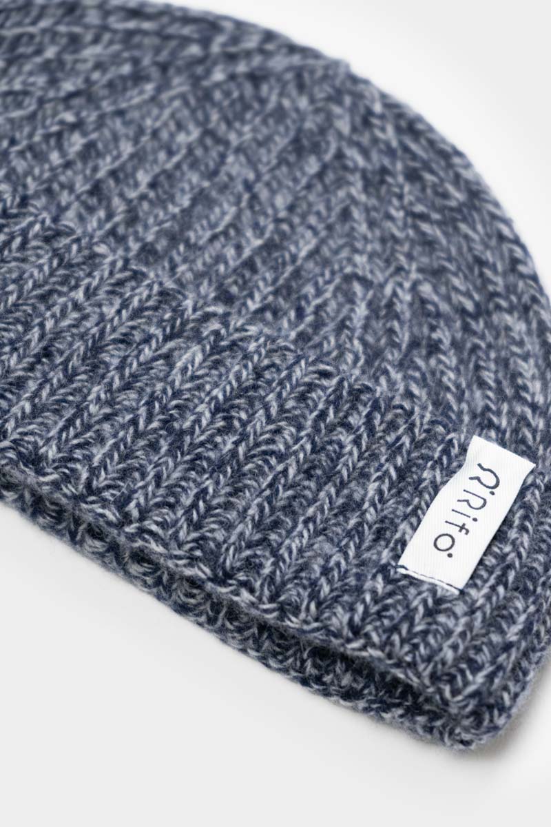 Mouline Blu Gorgonzola | Cappellino fisherman cashmere rigenerato