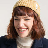 Mouline Giallo Zenzero | Cappellino fisherman cashmere rigenerato