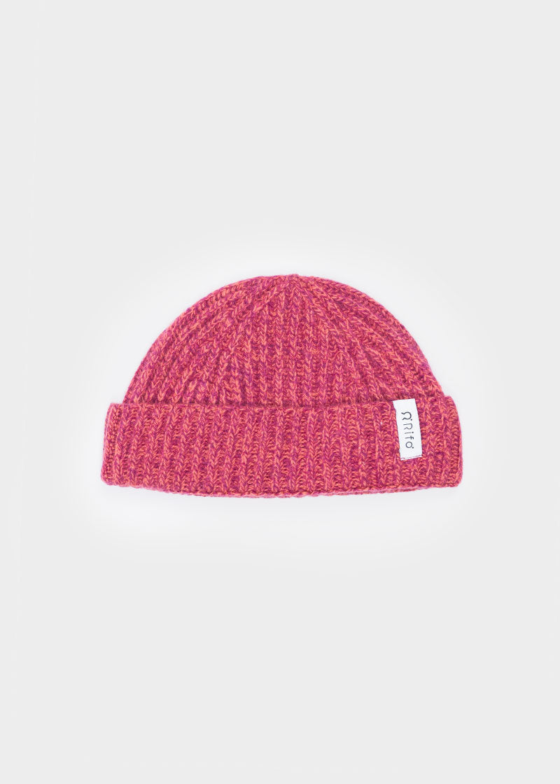 Mouline Rosa Barbabietola | Cappellino fisherman cashmere rigenerato