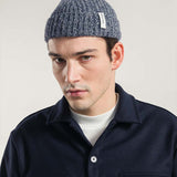 Mouline Blu Gorgonzola | Cappellino fisherman cashmere rigenerato