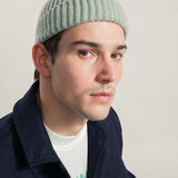 Mouline Verde Licheni | Cappellino fisherman cashmere rigenerato