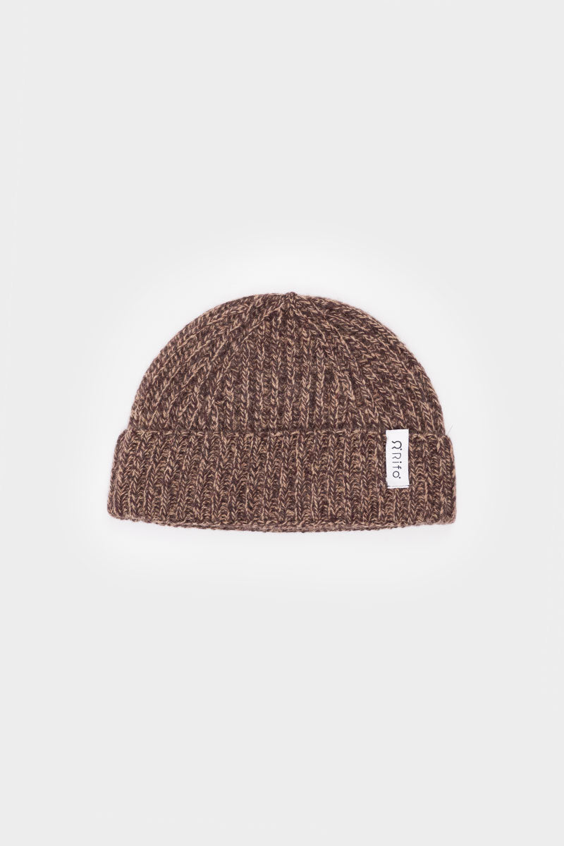 Mouline Marrone Castagna | Cappellino fisherman cashmere rigenerato