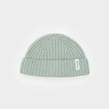 Mouline Verde Licheni | Cappellino fisherman cashmere rigenerato