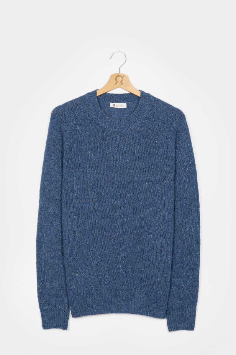 Blu Lapis | Maglia Unisex Cashmere Rigenerato Alfredo