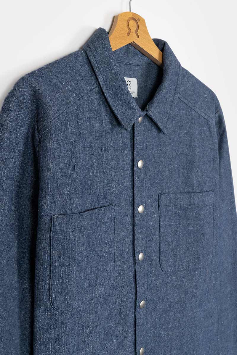 Denim | Camicia unisex jeans rigenerato