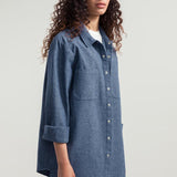 Denim | Camicia unisex jeans rigenerato