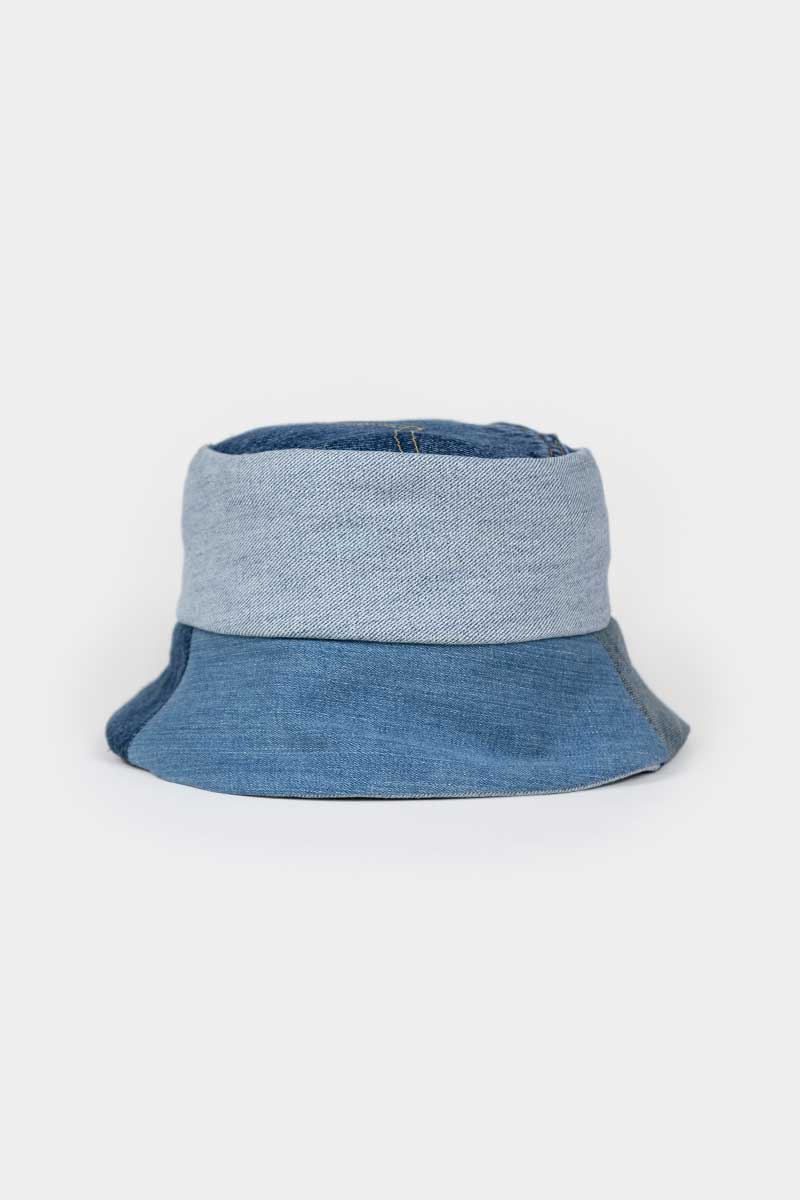 Upcycled Hat Jeans Bucket